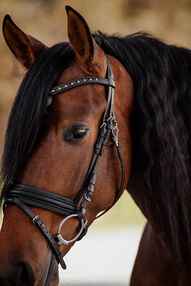 Horsegear Hoofdstel HGlembut Soft Pony - Zwart
