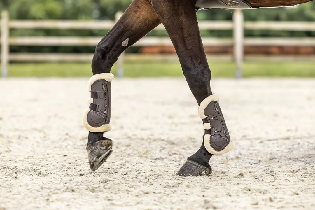 Horsegear Peesbeschermers HGprotection Full Bruin - 2 Stuks