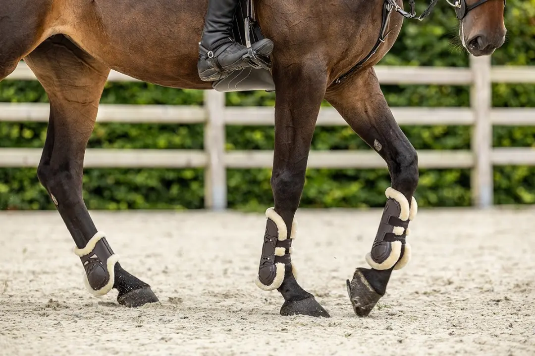 Horsegear Peesbeschermers HGprotection Full Bruin - 2 Stuks