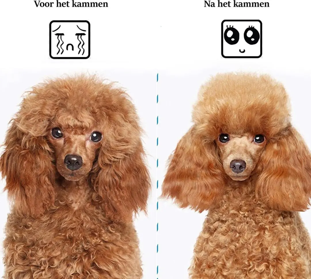 Nobleza Slickerborstel Hond & Kat - Lang/Kort Haar - Lichtblauw