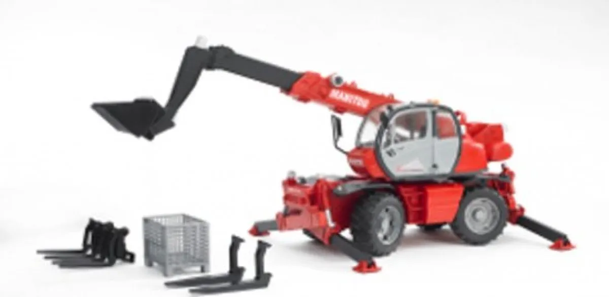 Bruder 2129 Manitou MRT 215 Speelgoedkraan - Multicolor