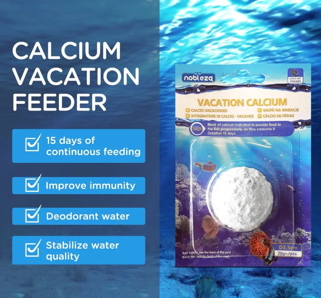 Nobleza Vakantievoer Vissen Calcium Voerblok 20g