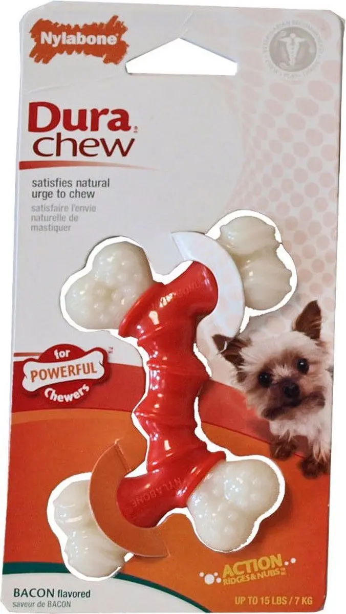Nylabone Kauwvoer Hond Bacon S