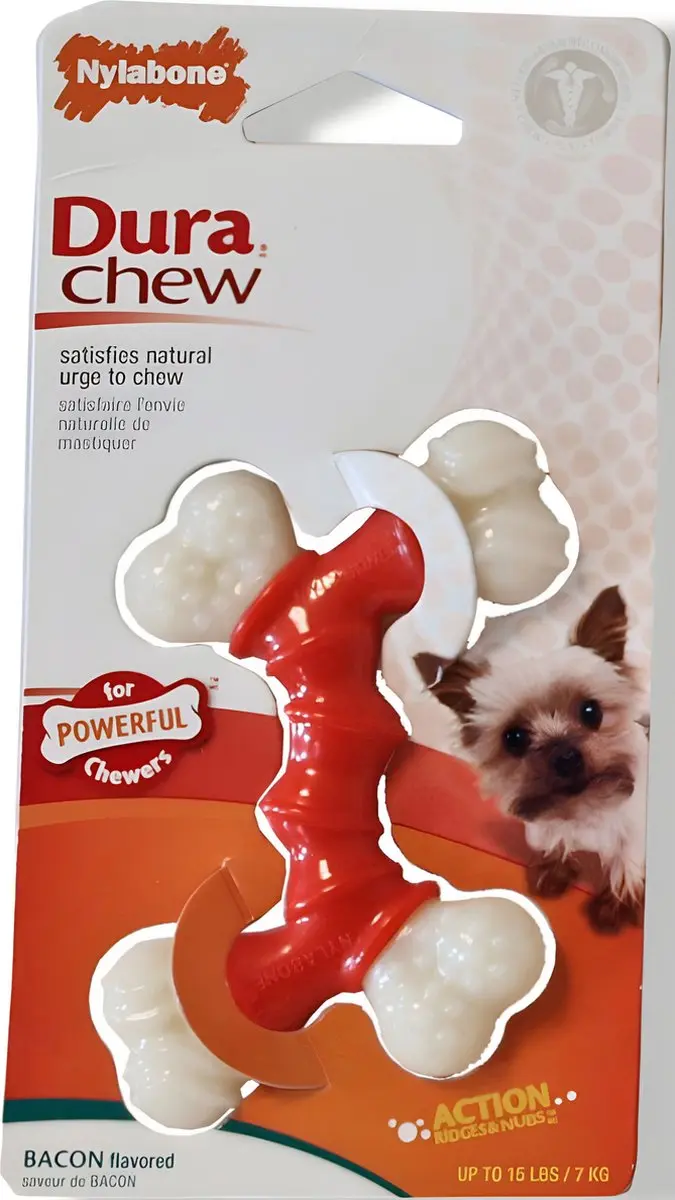 Nylabone Kauwvoer Hond Bacon S