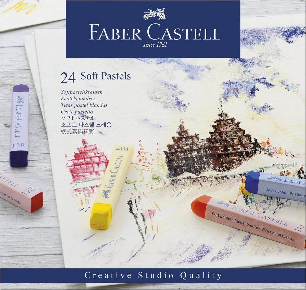 Faber-Castell Creative Studio Pastelkrijt 24 Stuks - Assorti