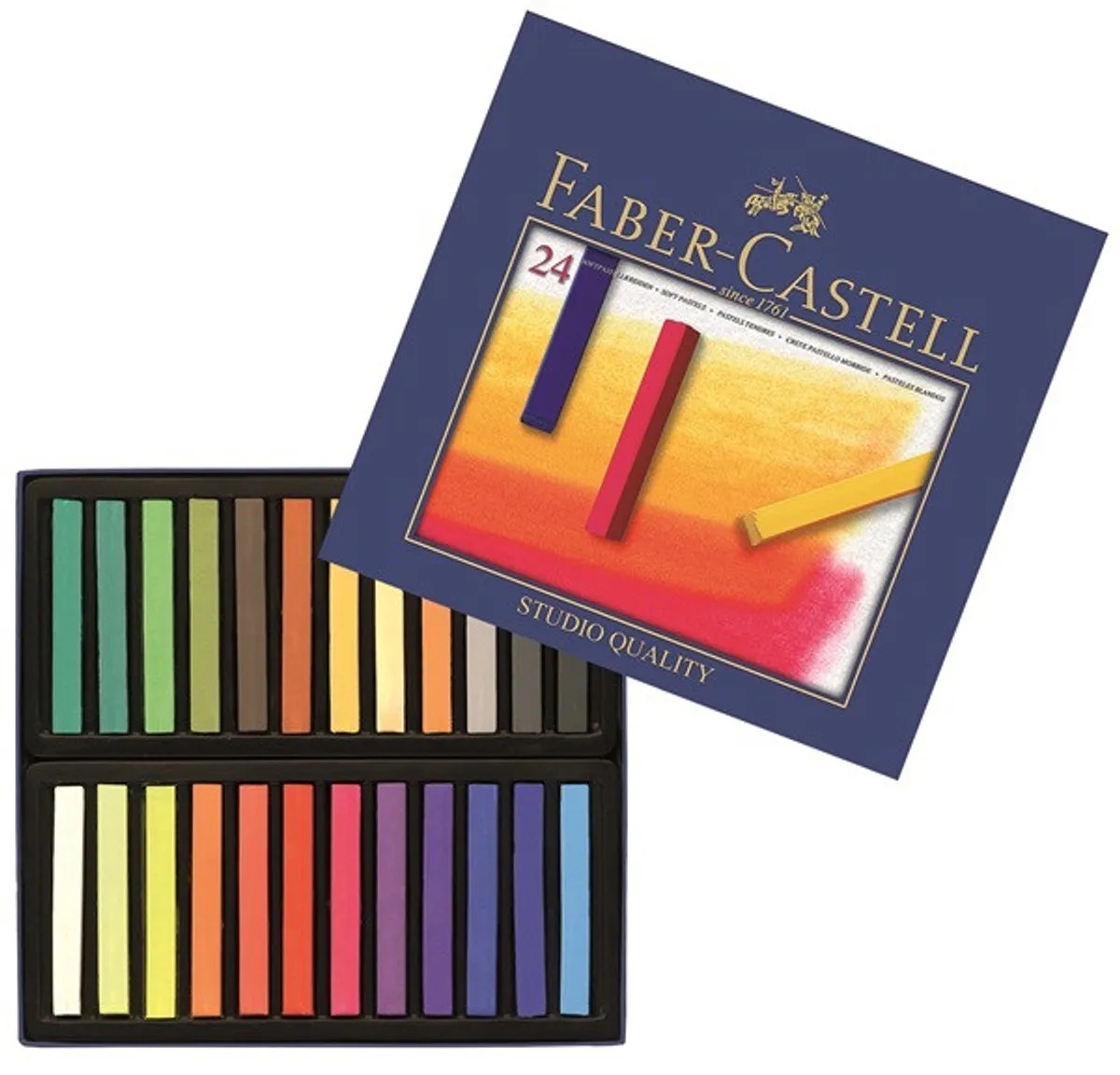 Faber-Castell Creative Studio Pastelkrijt 24 Stuks - Assorti