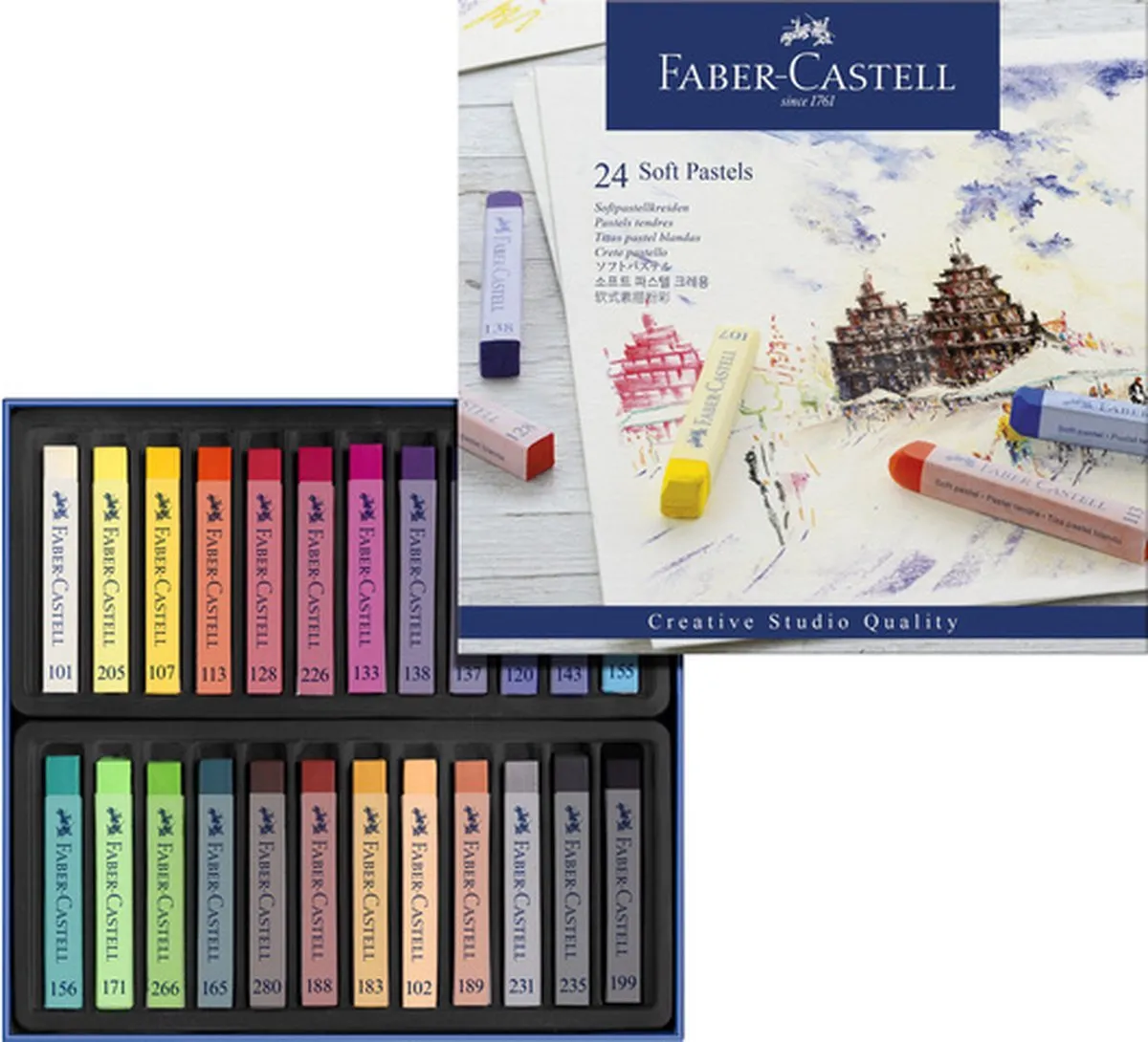 Faber-Castell Creative Studio Pastelkrijt 24 Stuks - Assorti - afbeelding 6 van 6