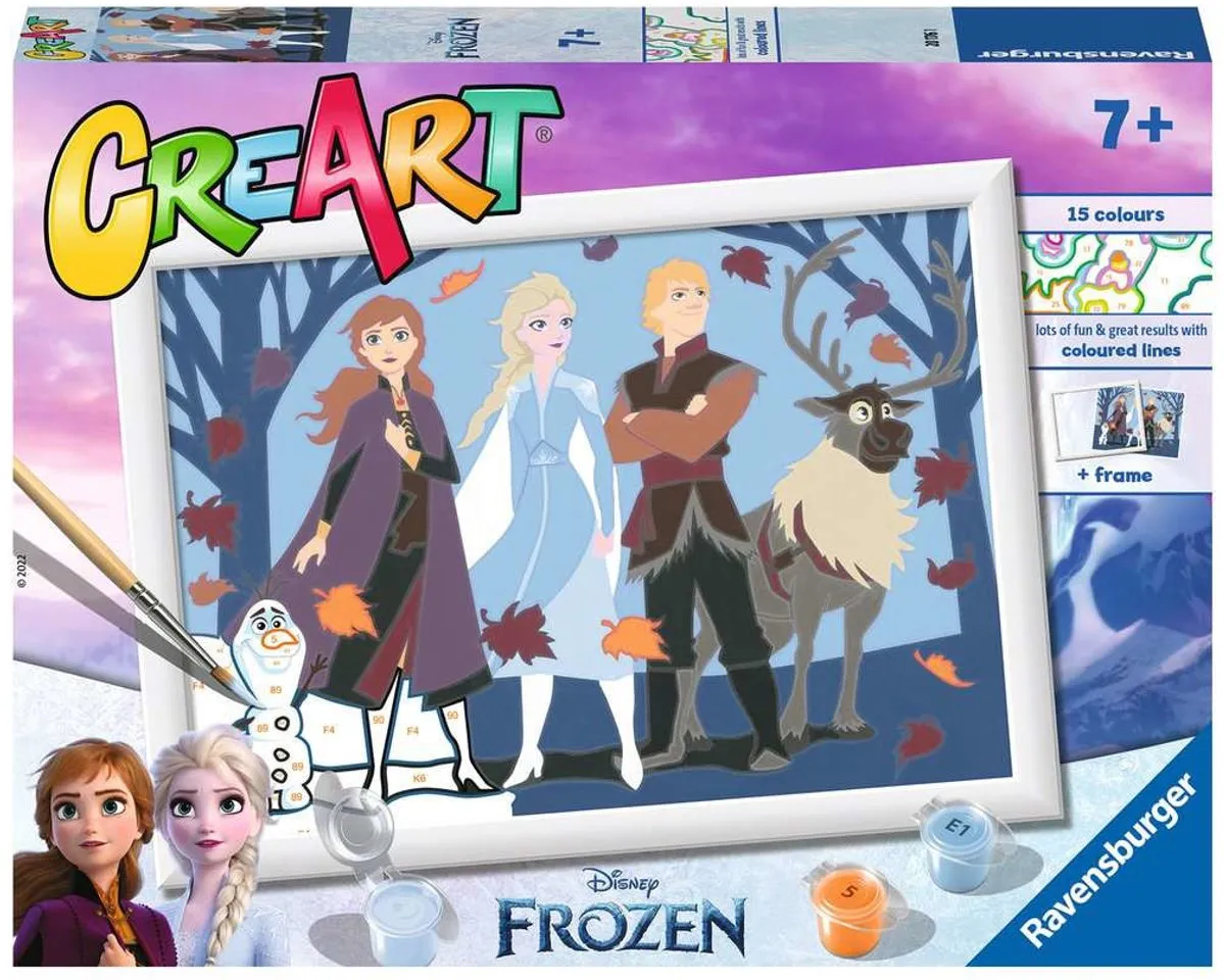 Ravensburger CreArt Best Friends Schilderen op nummer - 15 Kleuren - Multicolor