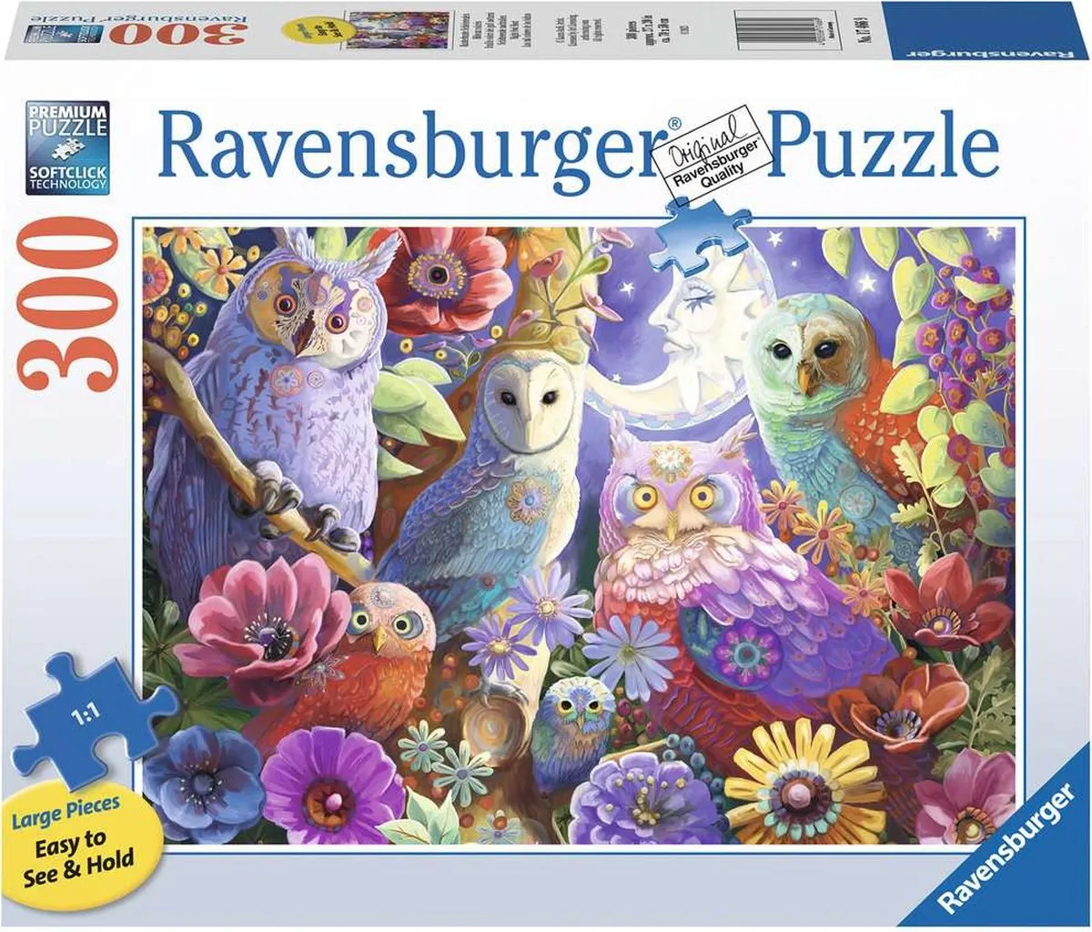Ravensburger Night Owl Hoot Legpuzzel 300 Stuks - Multicolor