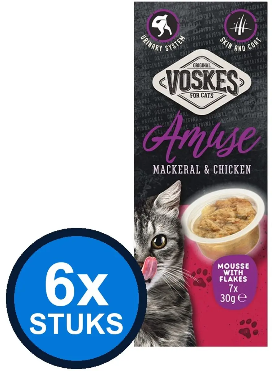 6x Voskes Amuse Mousse Makreel & Kip