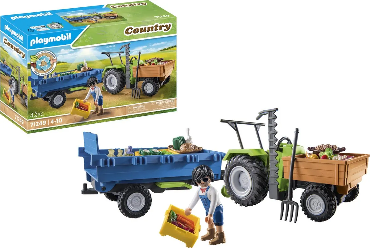 Playmobil Country Trekker met Aanhangwagen 71249 - Multicolor - afbeelding 6 van 6