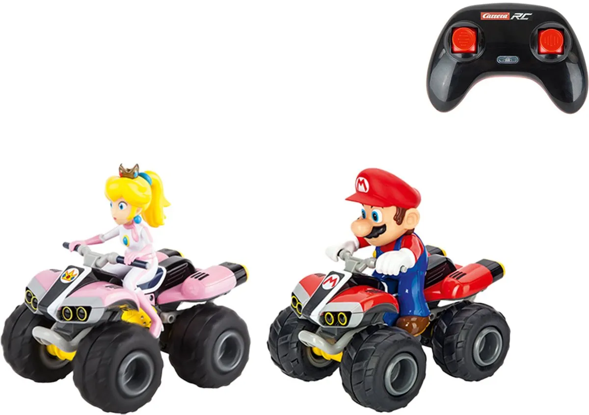 Carrera RC Mario Kart Mario & Peach Twinpack Quad 1:20