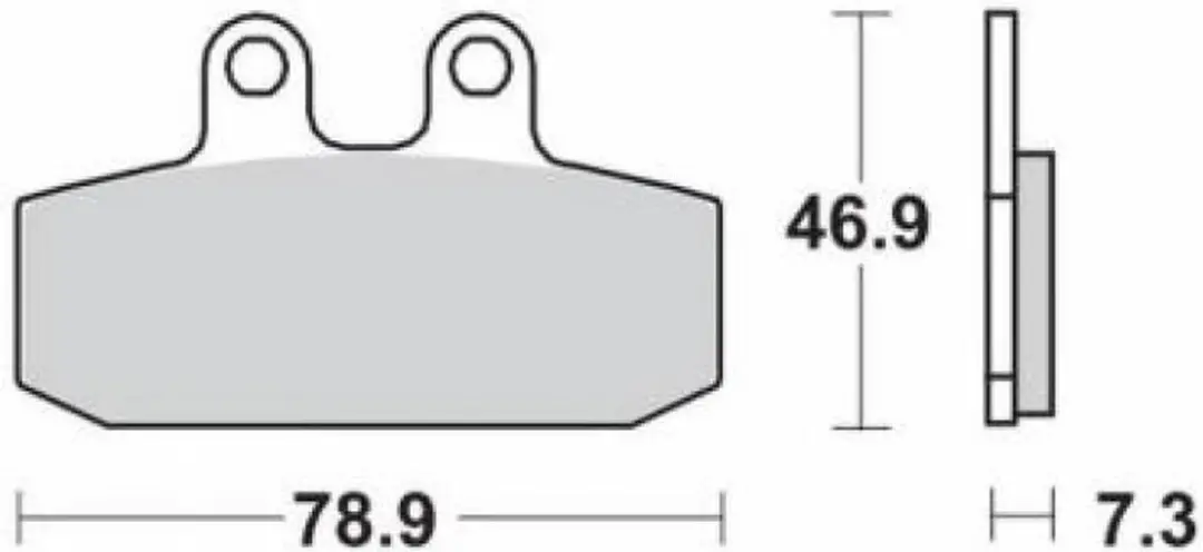 remblokje sbs voor motor honda 125 mtx camel 1988 tot 1998 588hf nieuw