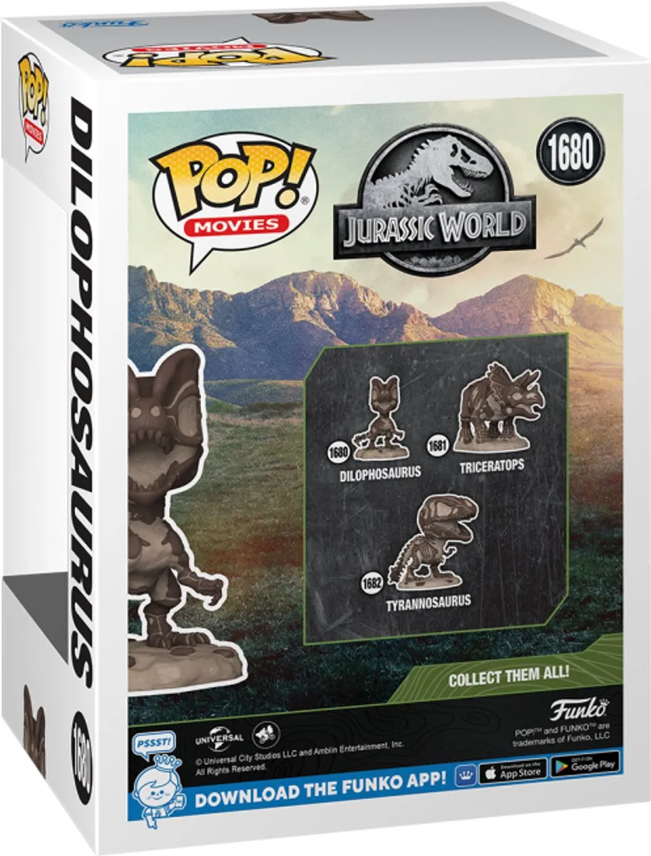 Funko Pop Movies Jurassic World Dilophosaurus #1680 - Multi