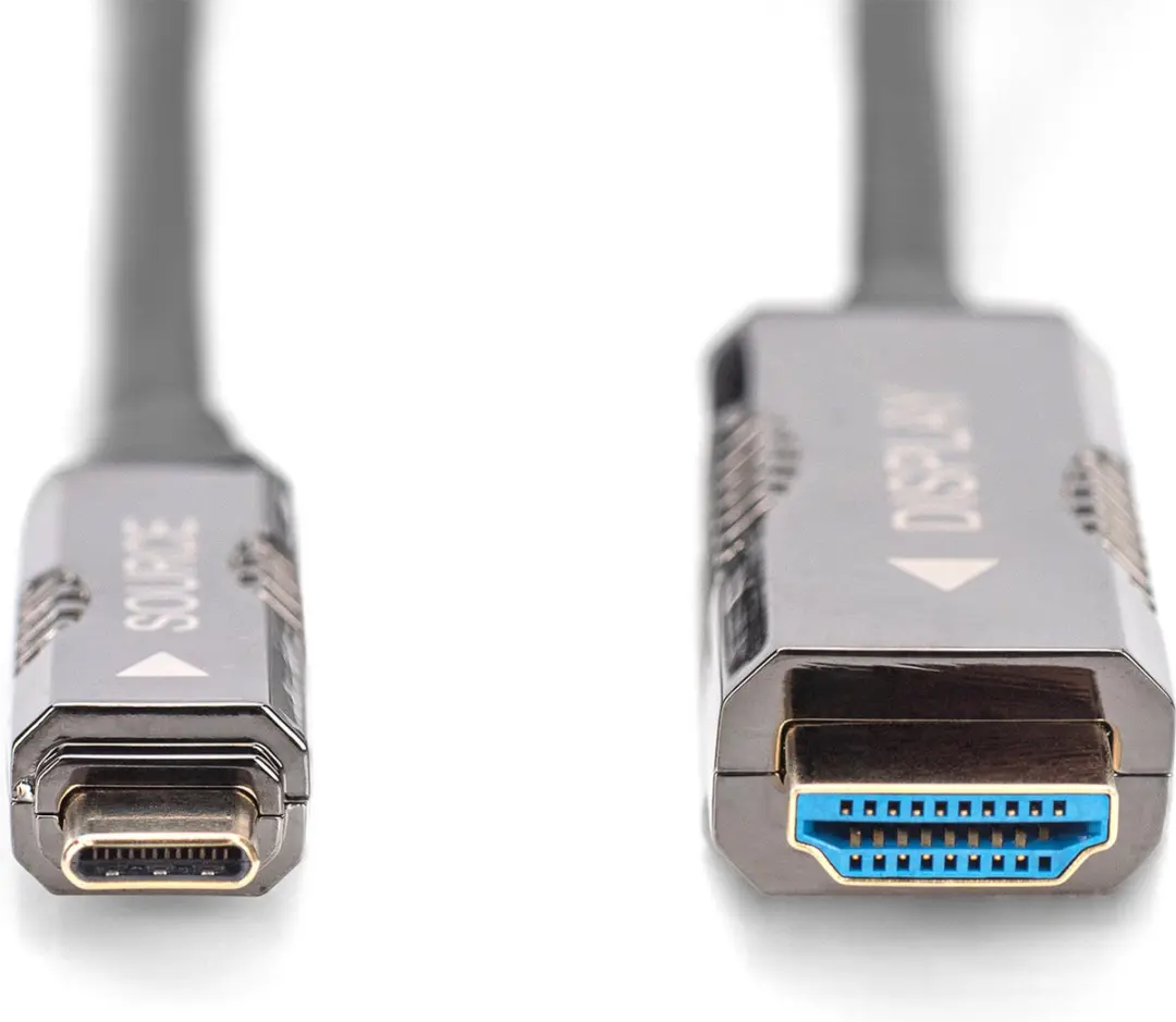 Digitus USB Type-C naar HDMI Kabel 20m - Zwart