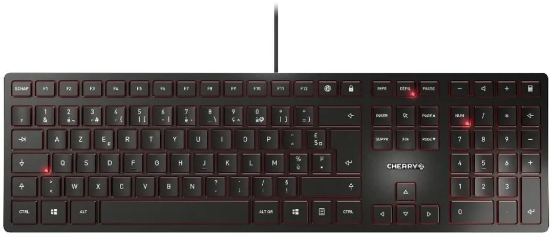Cherry KC 6000 Slim Toetsenbord JK-1600BE-2 AZERTY - Zwart - afbeelding 3 van 3