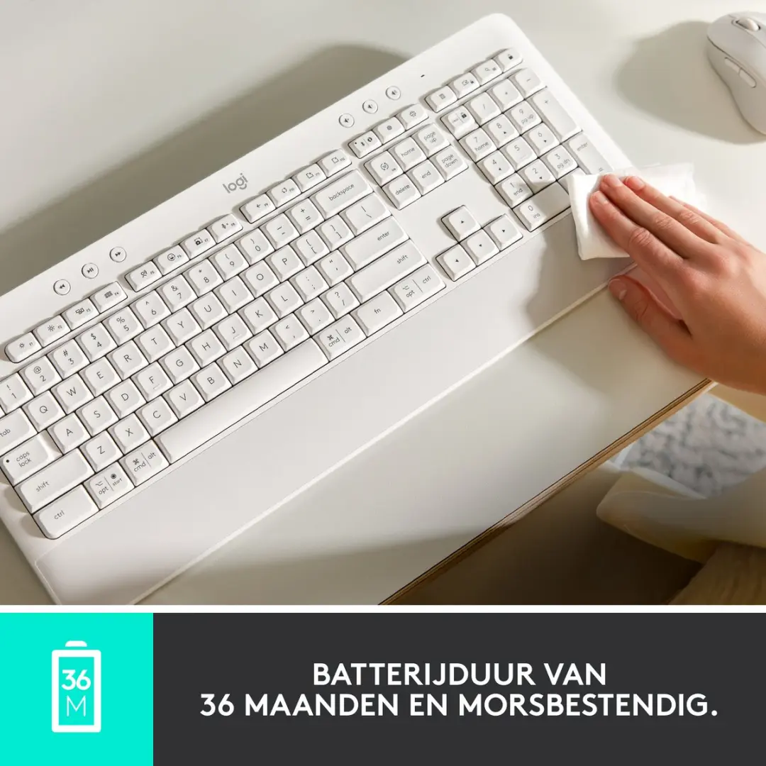 Logitech Signature K650 Draadloos Toetsenbord - AZERTY - Zwart - afbeelding 4 van 6