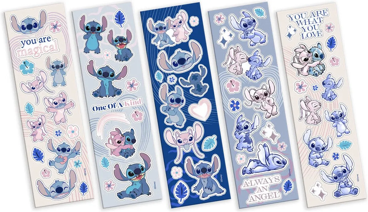 Disney Lilo & Stitch Stickers - 5 Stuks - Multicolor