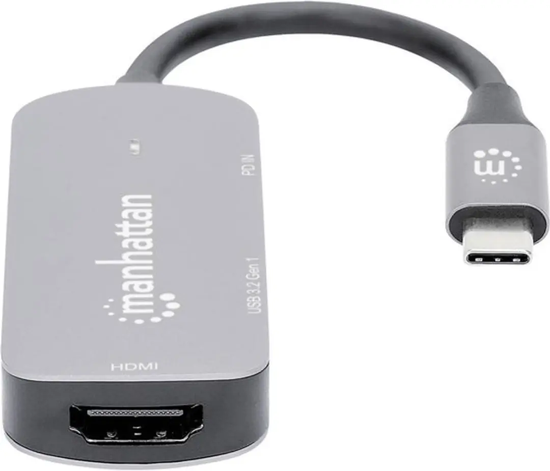 Manhattan 130707 USB-C Dockingstation - Space grijs