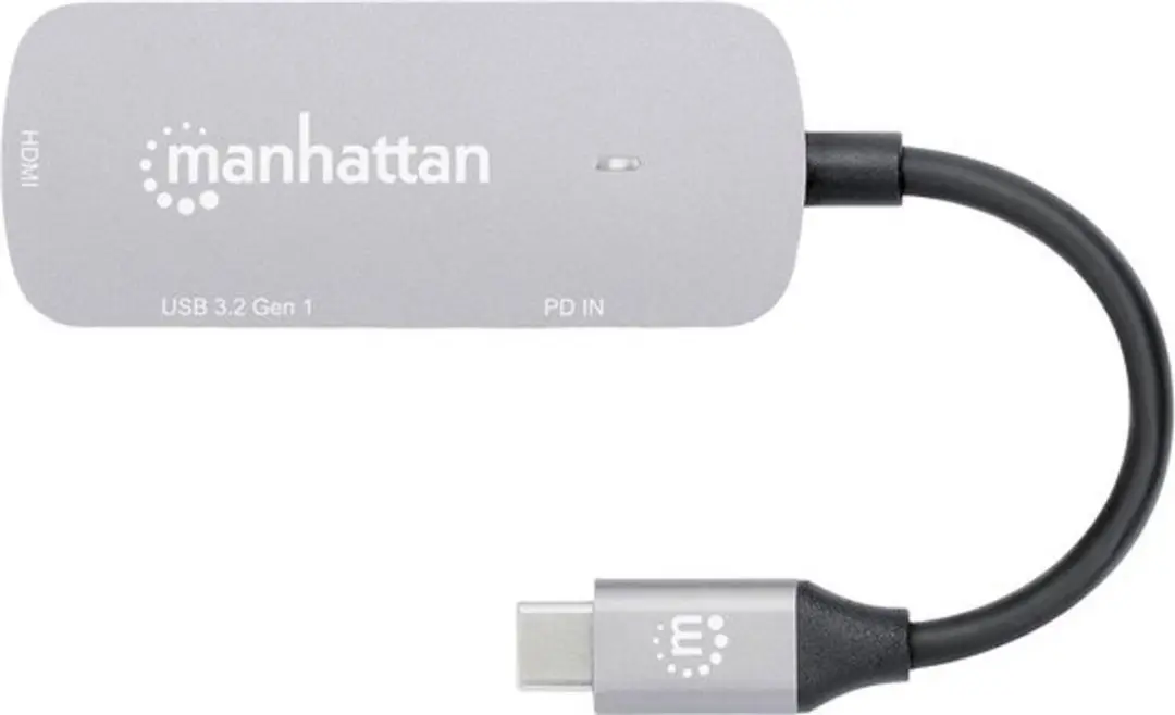 Manhattan 130707 USB-C Dockingstation - Space grijs