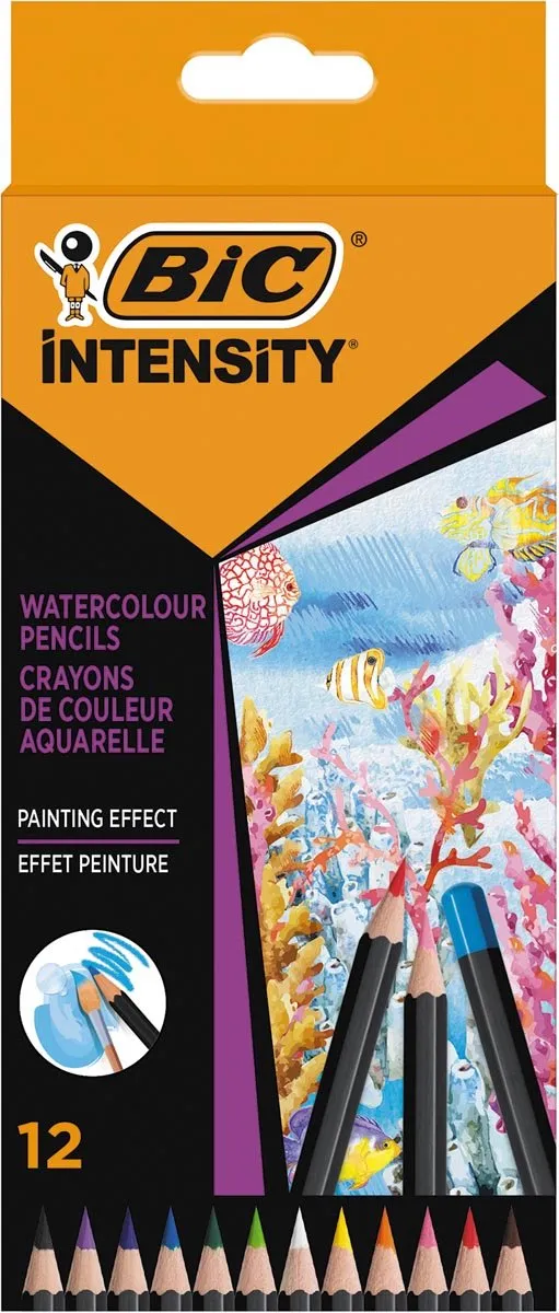 BIC Intensity Aquarelpotloden - 12 Stuks