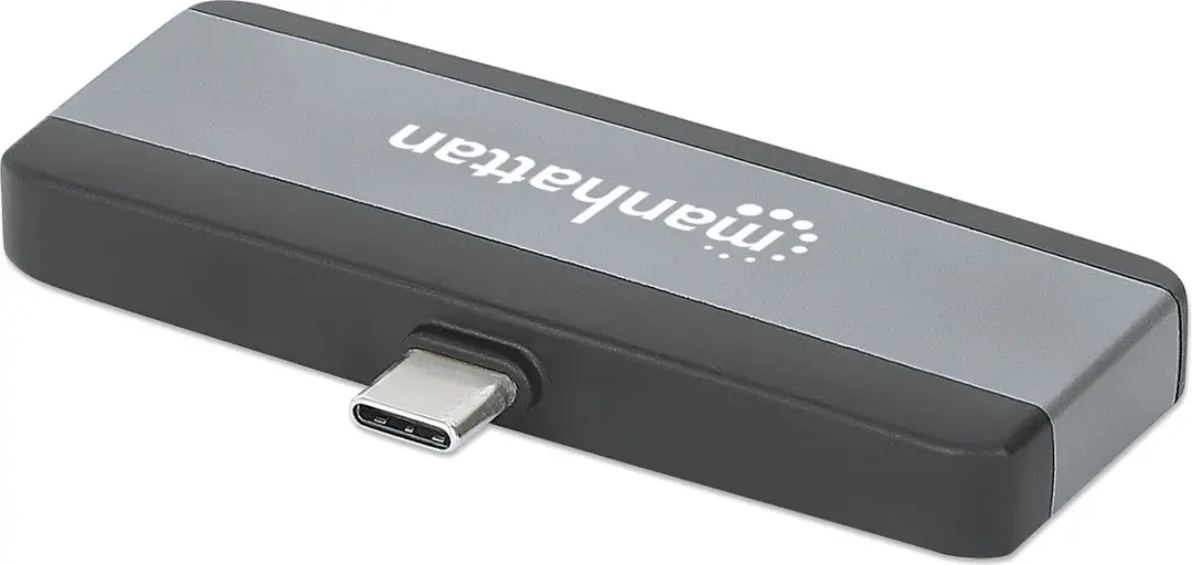 Manhattan 190404 USB-C 4-in-1 Dockingstation - Zwart