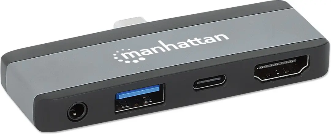 Manhattan 190404 USB-C 4-in-1 Dockingstation - Zwart - afbeelding 6 van 6