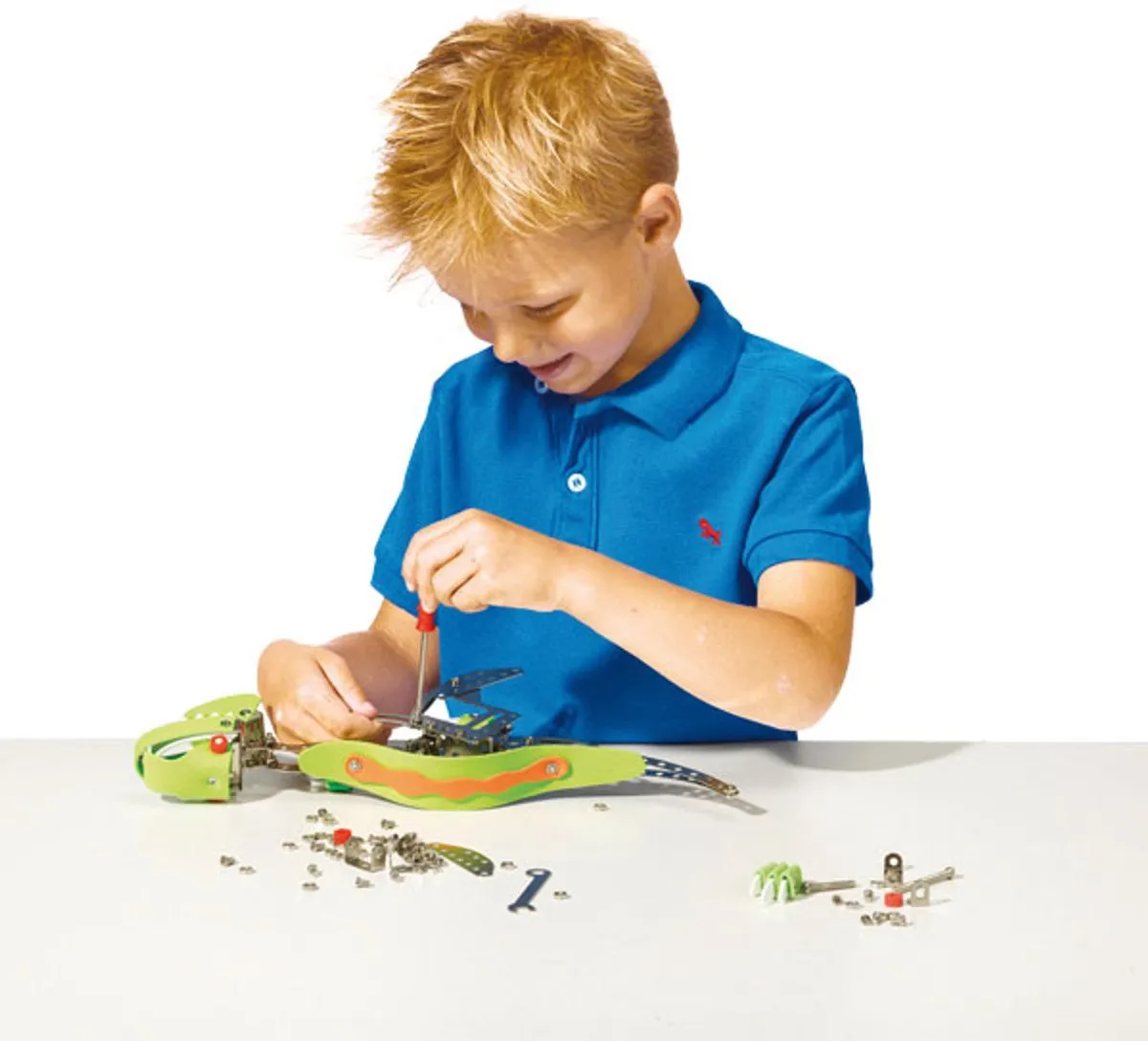 SES Creative Metaal Constructieset Dino - 6 Stuks