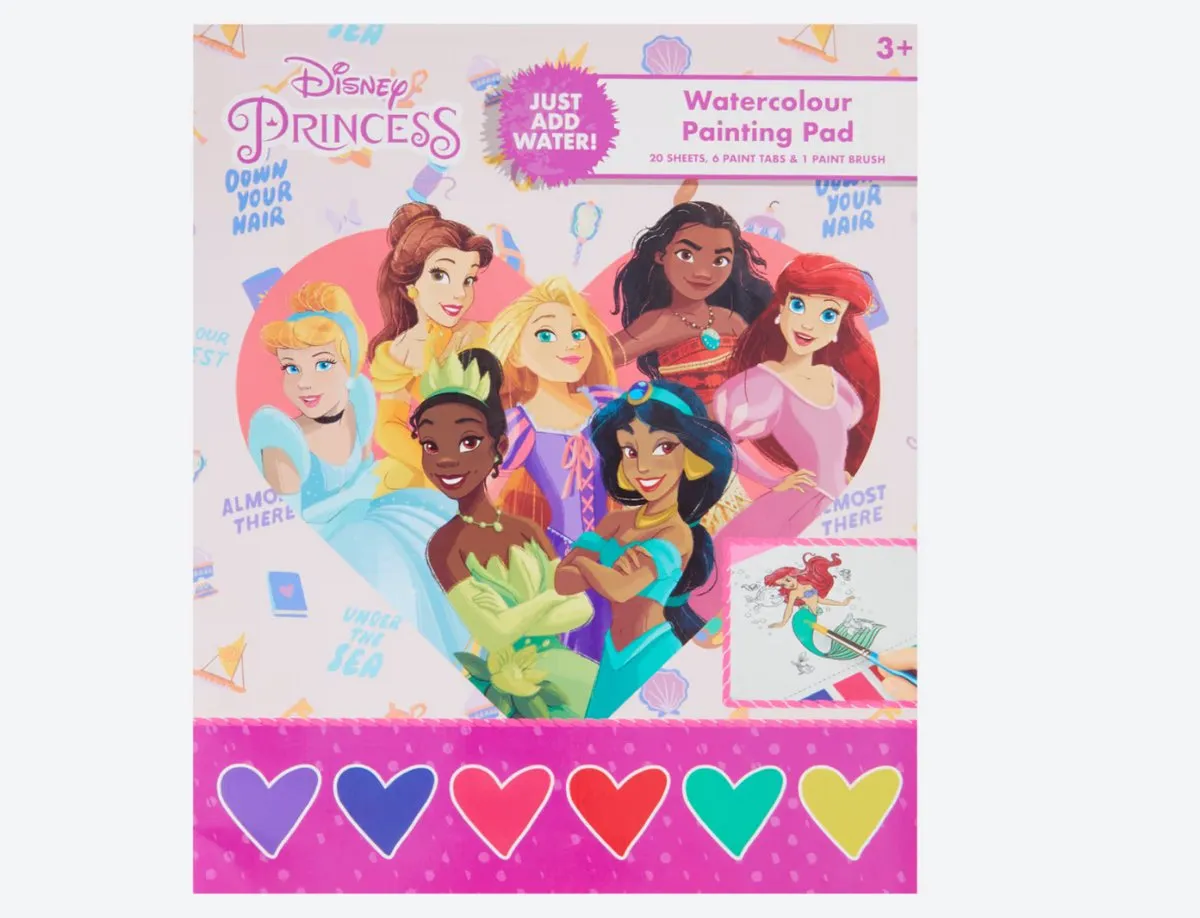 Disney Princess Waterverfboek 20 Pagina's