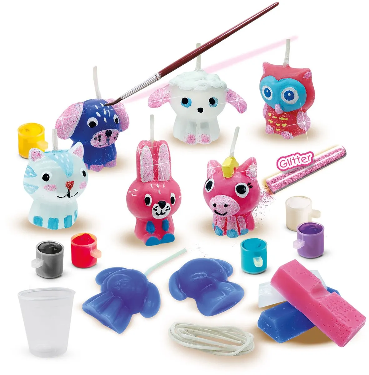 SES Creative Kaarsen Gieten Knutselset - 9 Stuks