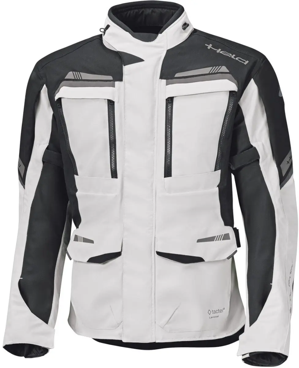 Held Lonborg Top Zilver Zwart Textiele Motorjas