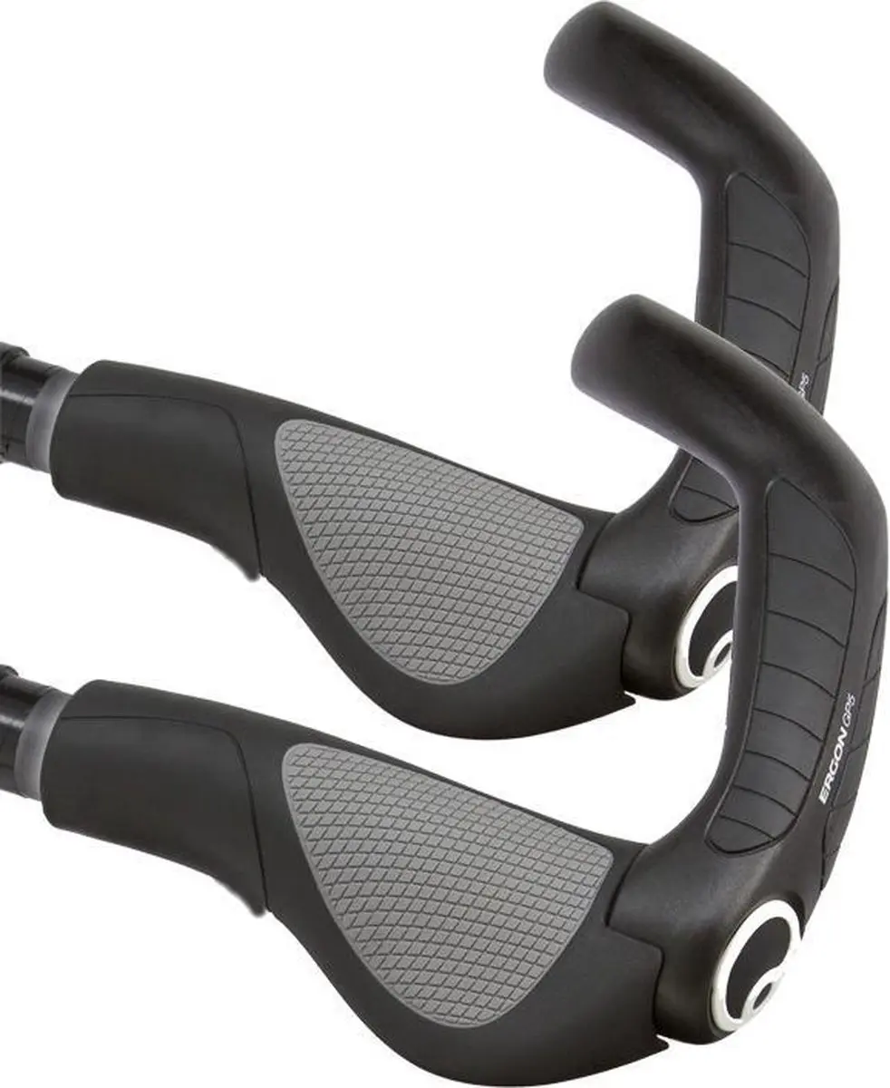 Ergon GP5 Handvatten - Mountainbike - Zwart/Grijs - afbeelding 6 van 6