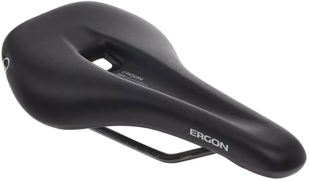 Ergon SM Sport Heren Zadel S/M - 9-12cm Zitbreedte - Zwart