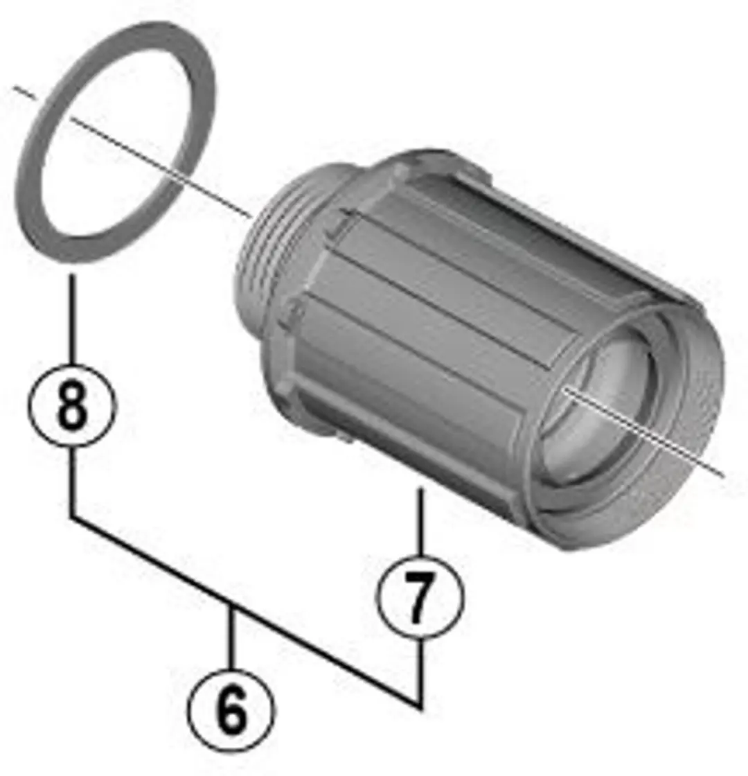 Shimano FH-RS770 Cassettebody 10/11V - Zilver