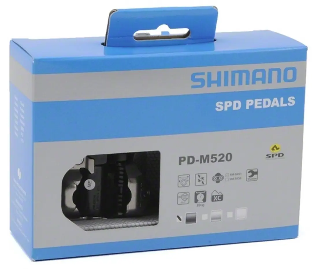 Shimano SPD M520 Pedaalset - inclusief SM-SH51 - Zwart