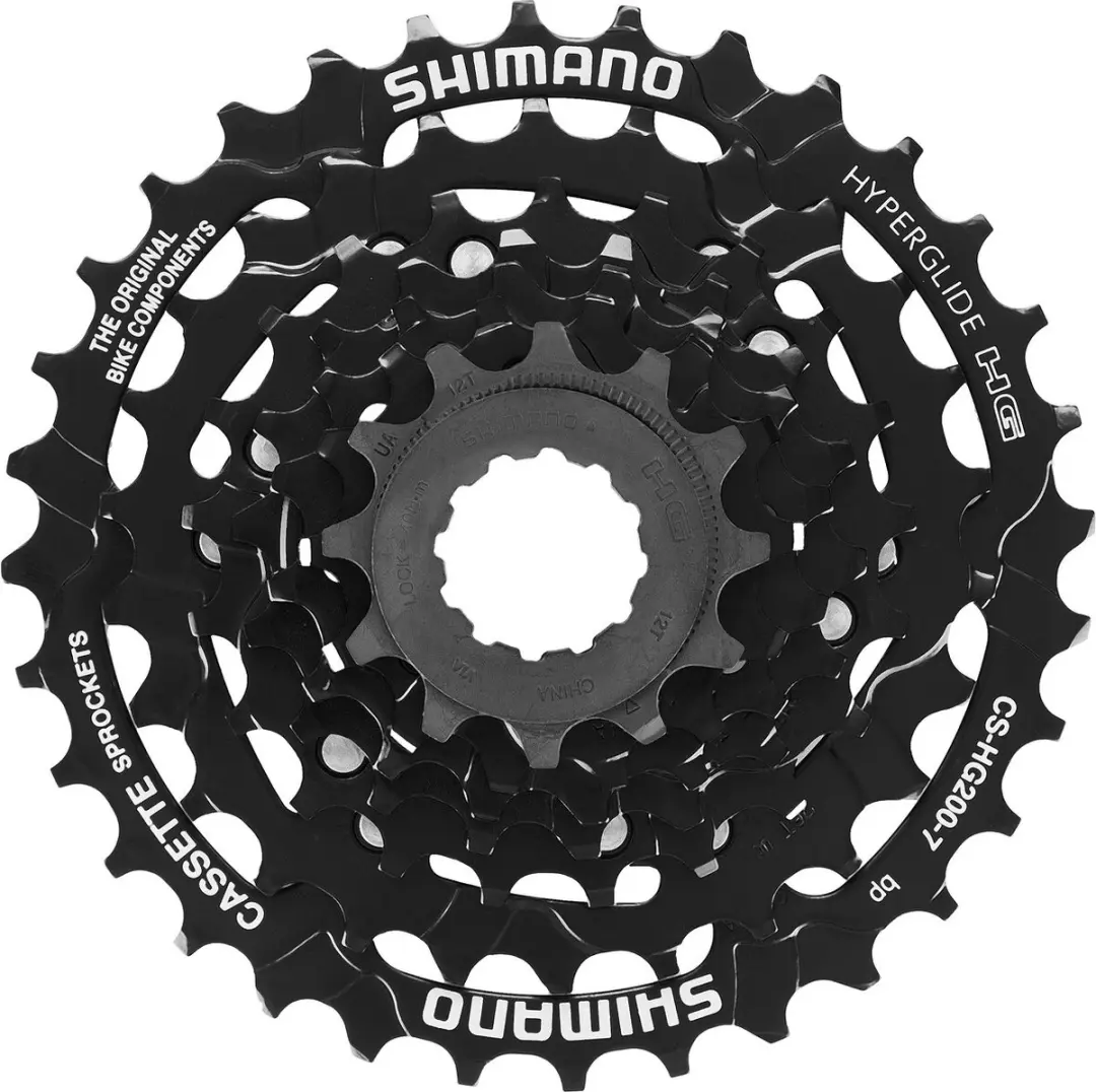 Shimano CS-HG200 7-Speed Fietscassette 12-32T - Zwart - afbeelding 3 van 6