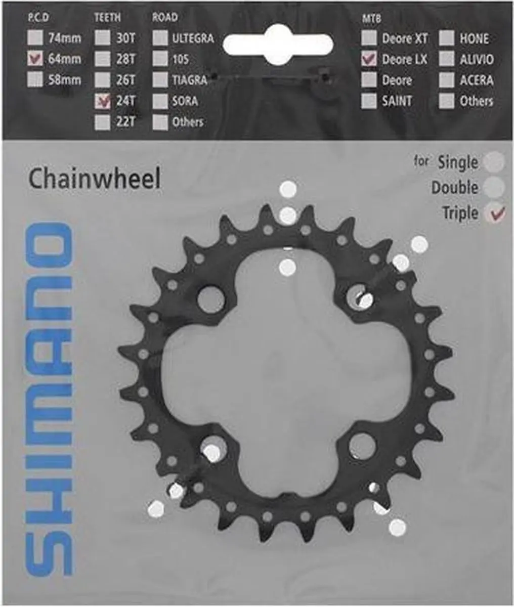 Shimano SLX FC-M660 Kettingblad 24T - 10-Speed - Mountainbike - afbeelding 3 van 3
