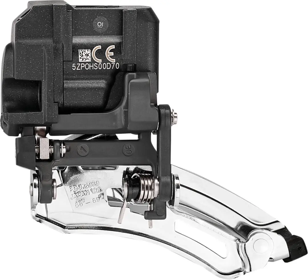 Shimano Deore XT Di2 FD-M8070 Voorderailleur - 2x11 Down Swing - Zwart