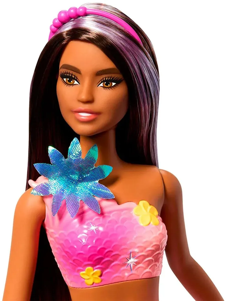 Barbie Flower Magic Zeemeerminpop - Bruin & Roze