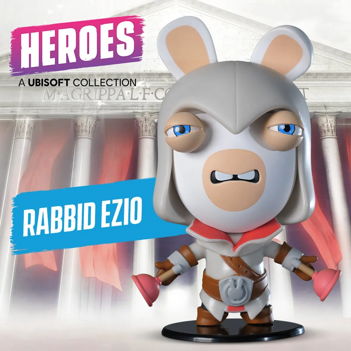 Ubisoft Heroes Chibi Figure Series 3 Rabbid Ezio - Multicolor - afbeelding 6 van 6