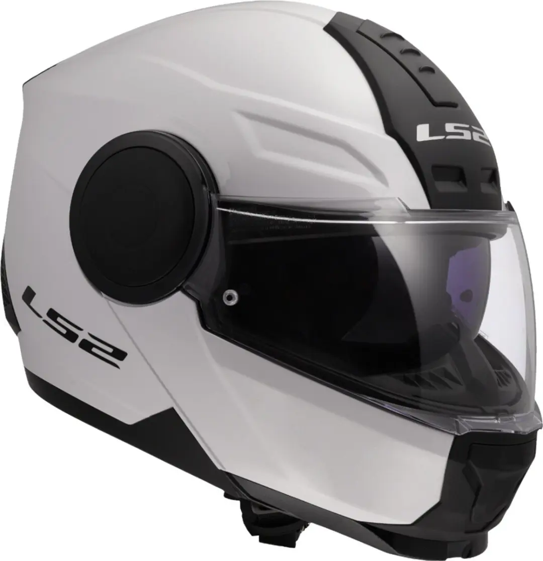 LS2 FF902 Scope II Solid Glossy Wit Systeemhelm - XXL