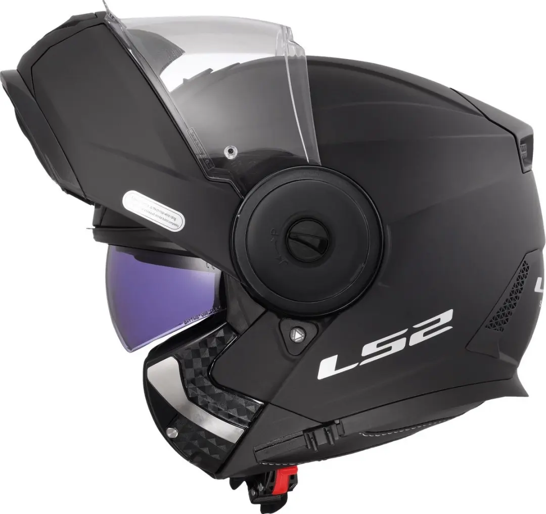 LS2 FF902 Scope II Solid Mat Zwart Systeemhelm - Maat S
