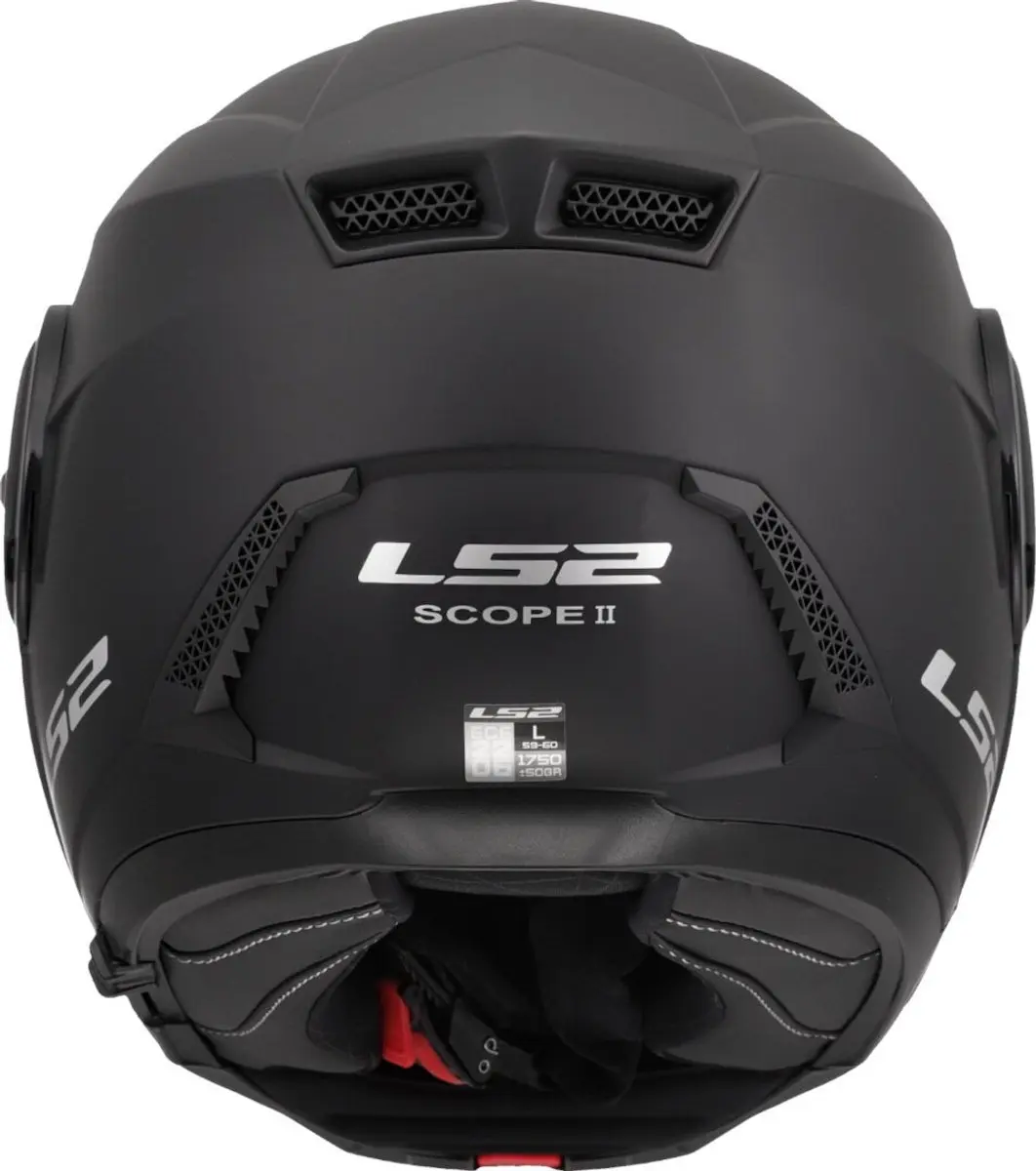 LS2 FF902 Scope II Solid Mat Zwart Systeemhelm - Maat S