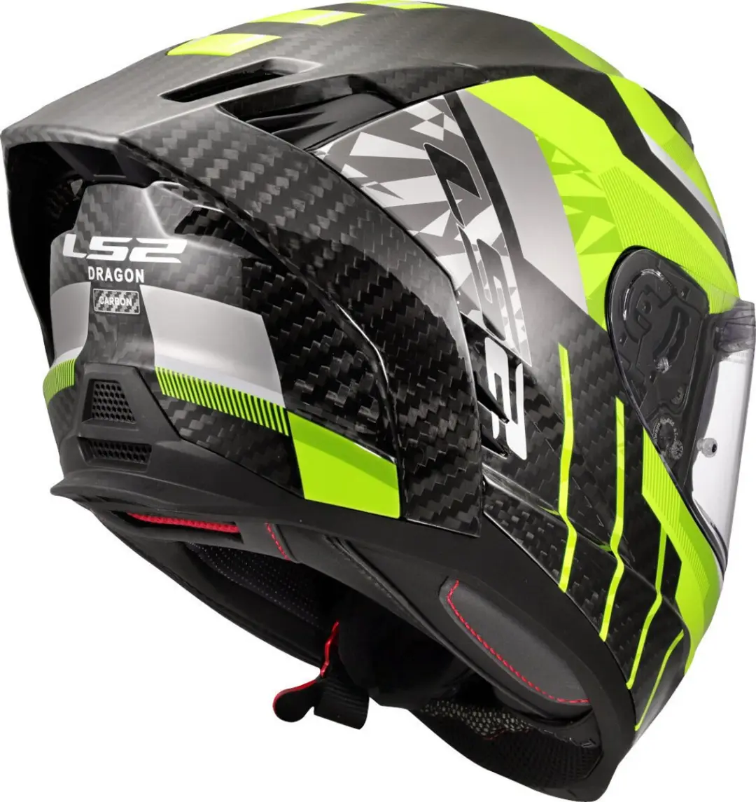 LS2 Dragon Trax FF807 Helm - XXXL - Fluor Geel