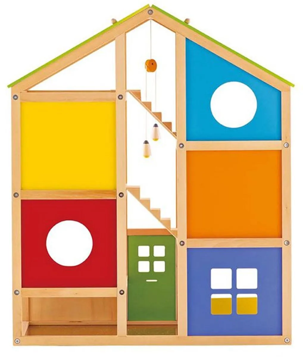 Hape All Season House Poppenhuis Geel - 6 Kamers