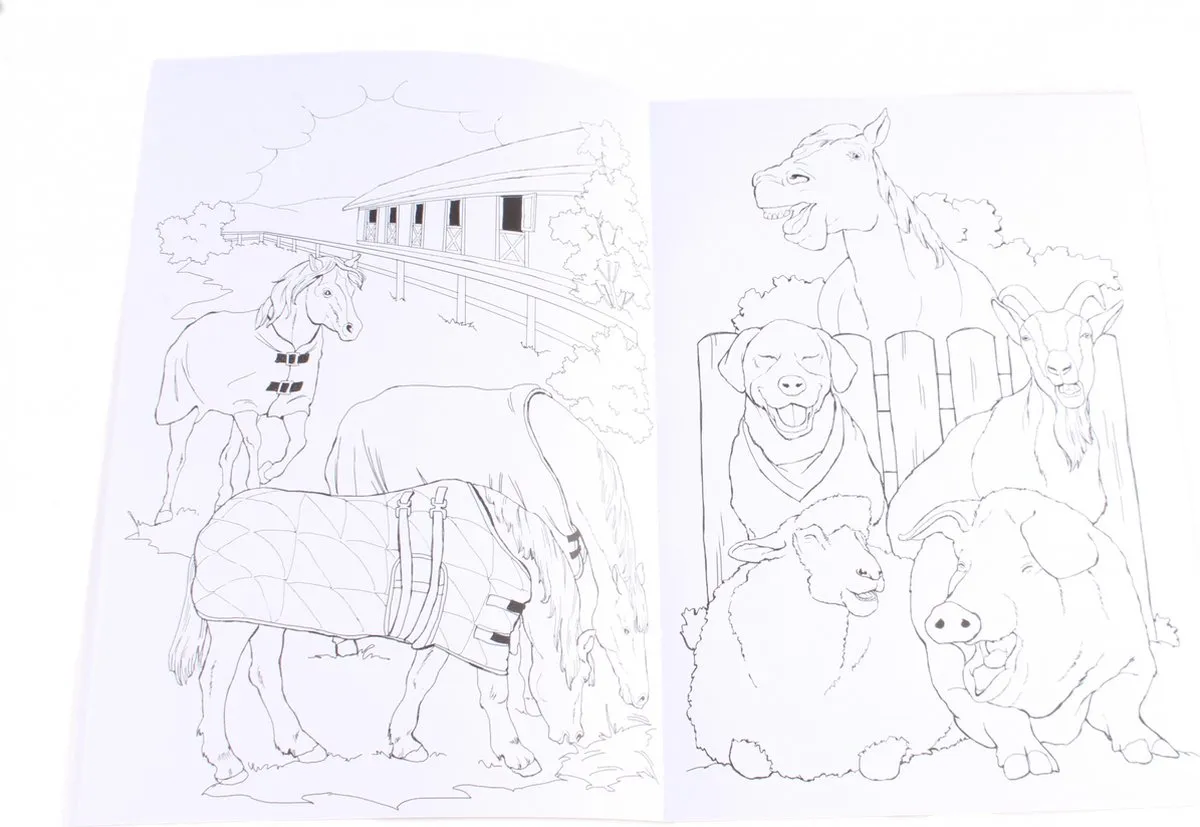Tactic Boerderijdieren Kleurboek - 48 Pagina's