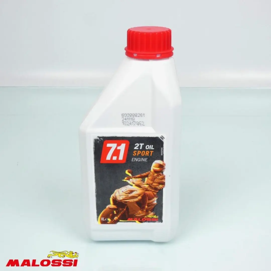 Malossi 7.1 2T Sport Oil Engine 1L semi-synthetische motorolie SAE 20W30 Gloedni