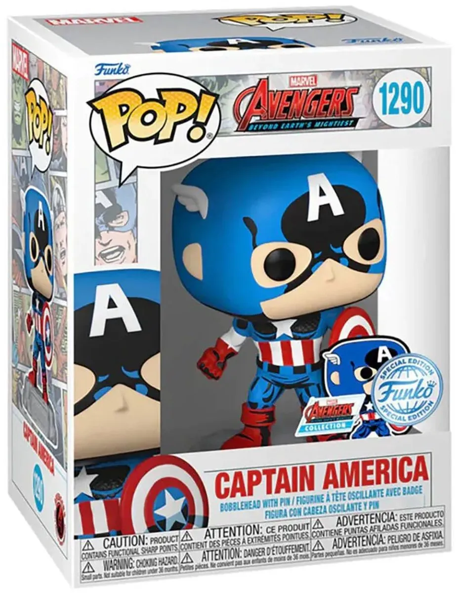 Funko Pop! Marvel Captain America 60th Anniversary - Multi