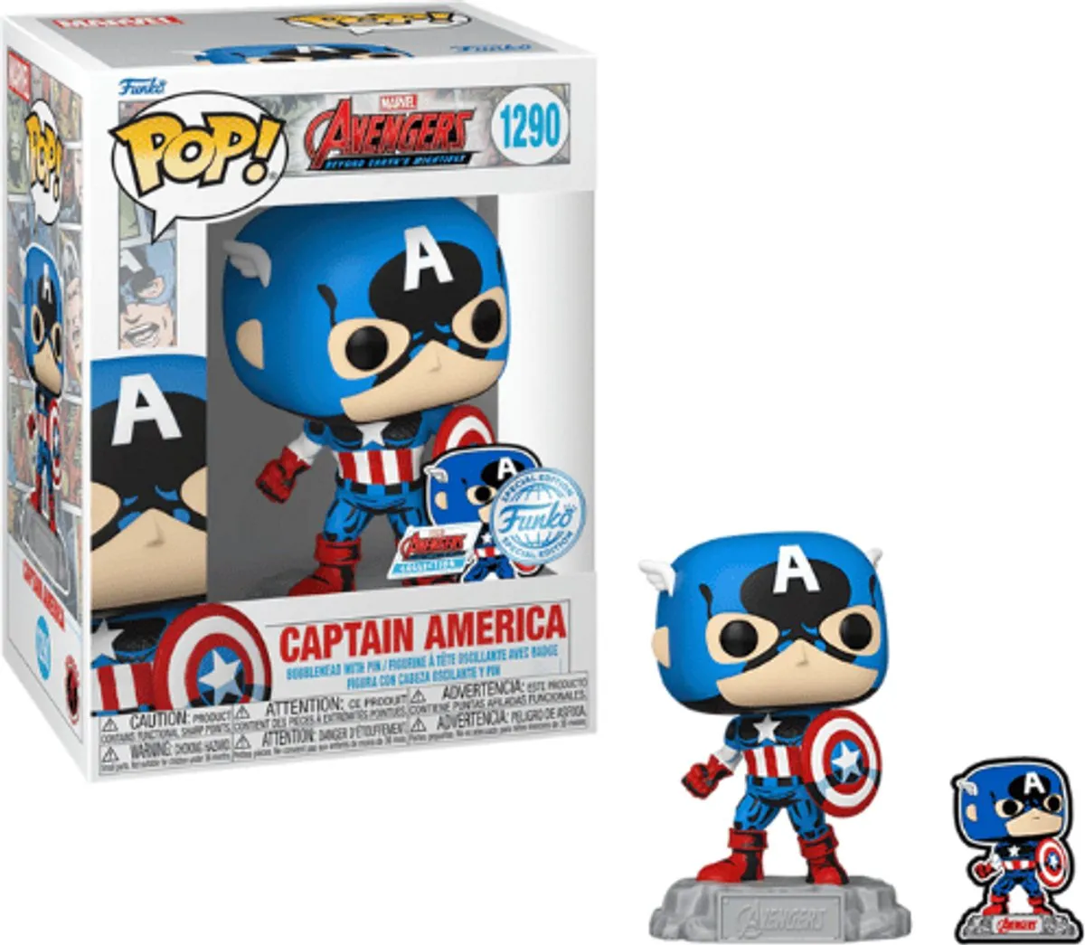 Funko Pop! Marvel Captain America 60th Anniversary - Multi