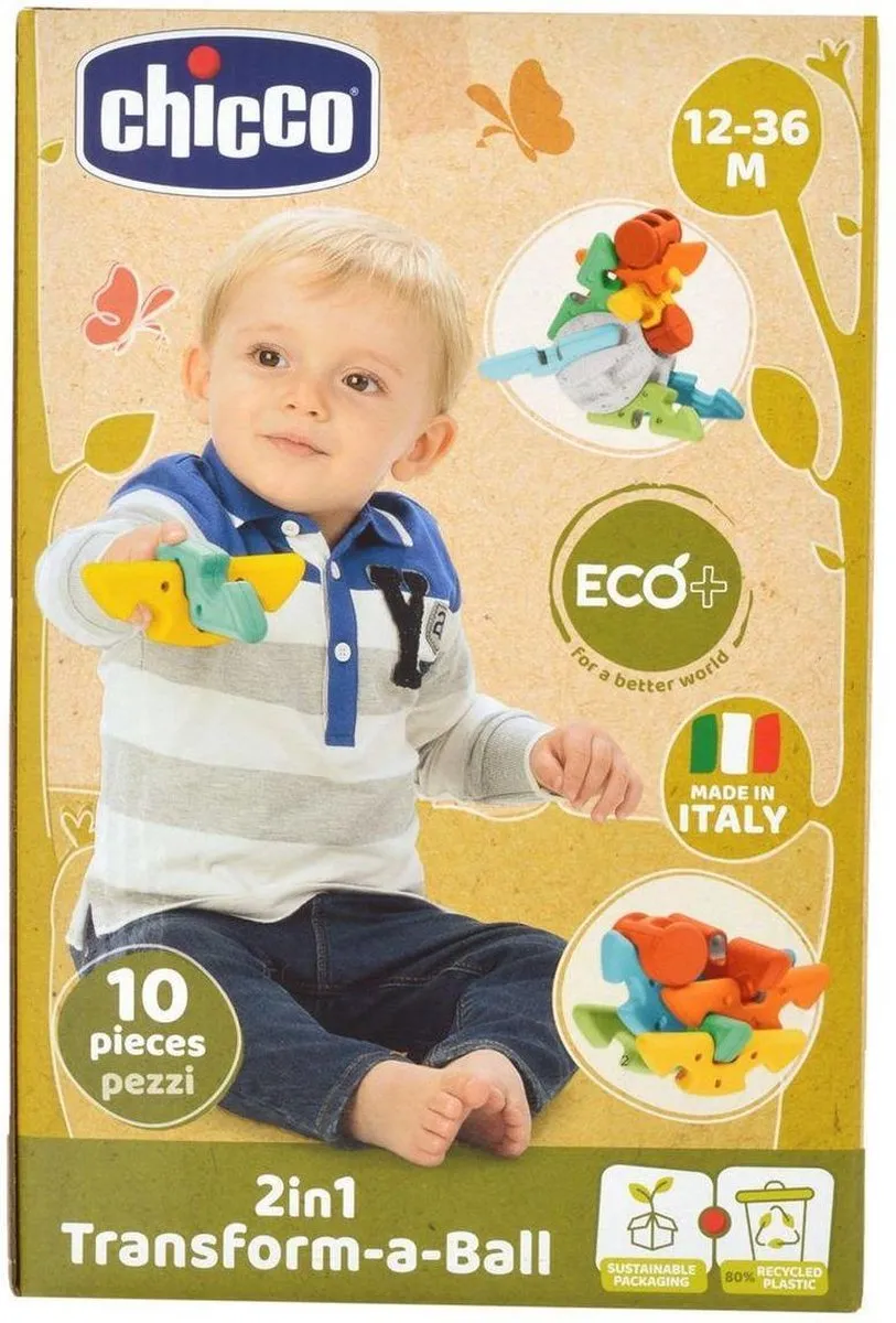 Chicco 2-in-1 Bouw een Bal ECO+ 00009374100000 - Multicolor - afbeelding 2 van 6